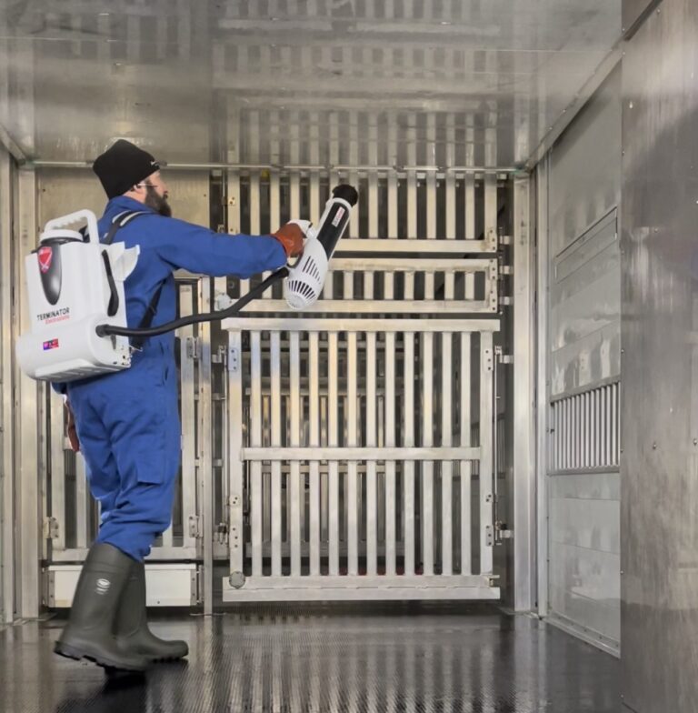 Disinfection of animal transport